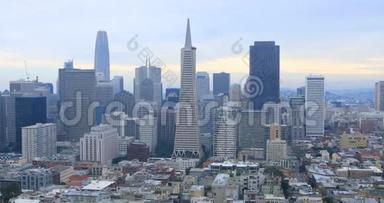 加州旧金山市中心4K景观
